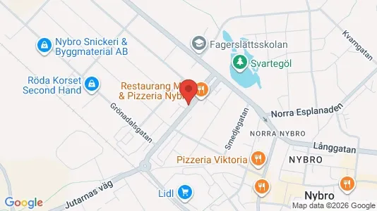 Apartments for rent i Nybro - kort over placeringen