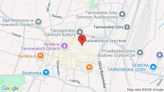 Apartments for rent i Tarnogórski - kort over placeringen