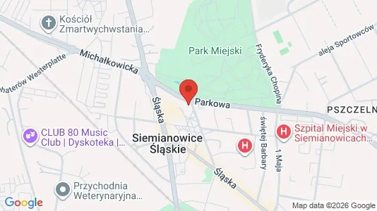 Apartments for rent i Siemianowice Śląskie - kort over placeringen