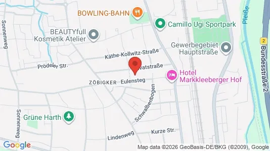 Apartments for rent i Leipzig - kort over placeringen