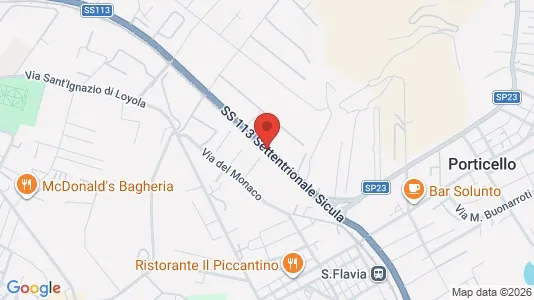 Apartments for rent i Santa Flavia - kort over placeringen