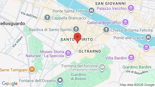 Apartments for rent i Florence - kort over placeringen