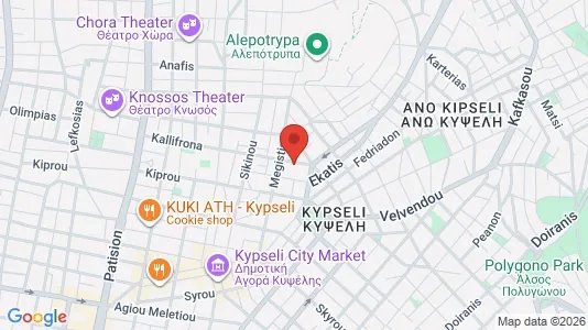 Apartments for rent i Galatsi - kort over placeringen