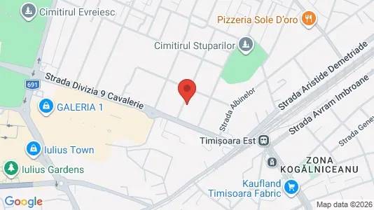 Apartments for rent i Timişoara - kort over placeringen