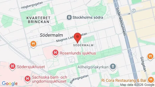 Apartments for rent i Södermalm - kort over placeringen