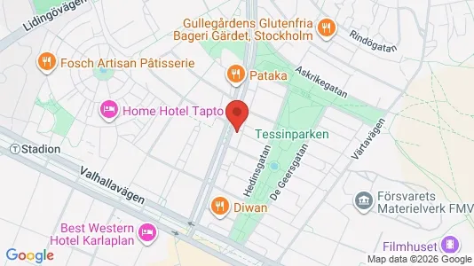 Apartments for rent i Gärdet/Djurgården - kort over placeringen