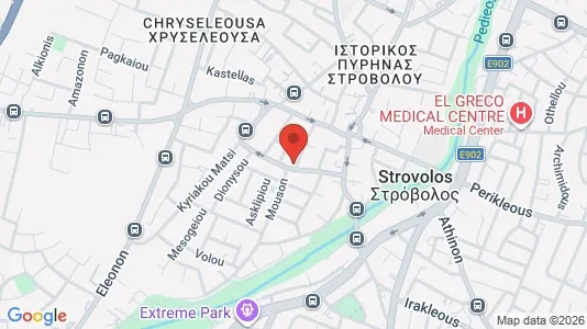 Apartments for rent i Nicosia Strovolos - kort over placeringen