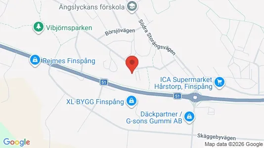 Apartments for rent i Finspång - kort over placeringen