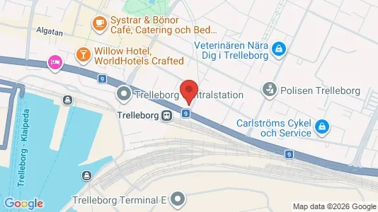 Apartments for rent i Trelleborg - kort over placeringen