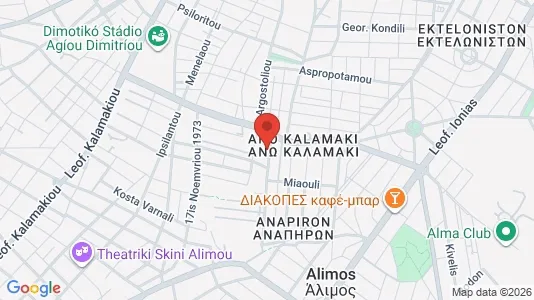 Apartments for rent i Alimos - kort over placeringen