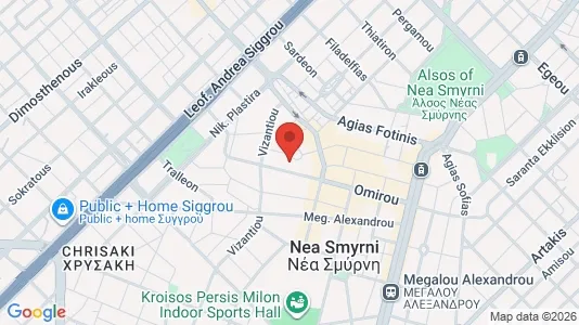 Apartments for rent i Ano Nea Smyrni - kort over placeringen