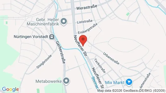 Apartments for rent i Esslingen - kort over placeringen