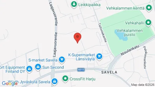 Apartments for rent i Jyväskylä - kort over placeringen