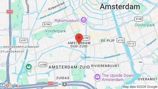 Apartments for rent i Amsterdam Oud-Zuid - kort over placeringen