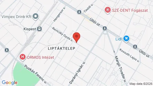 Apartments for rent i Budapest Pestszentlőrinc-Pestszentimre - kort over placeringen
