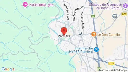 Houses for rent i Pamiers - kort over placeringen