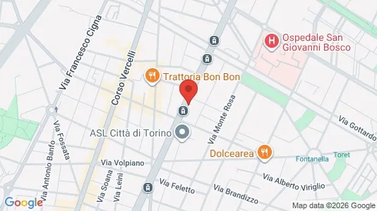 Apartments for rent i Turin - kort over placeringen