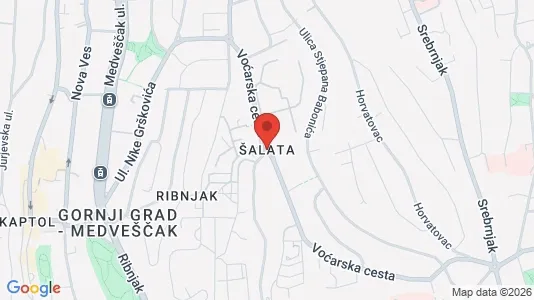 Apartments for rent i Sljeme (Medvednica-Tomislavac) - kort over placeringen