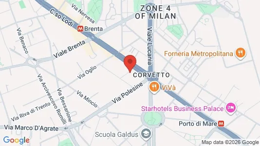 Apartments for rent i Milano Zona 5 - Vigentino, Chiaravalle, Gratosoglio - kort over placeringen
