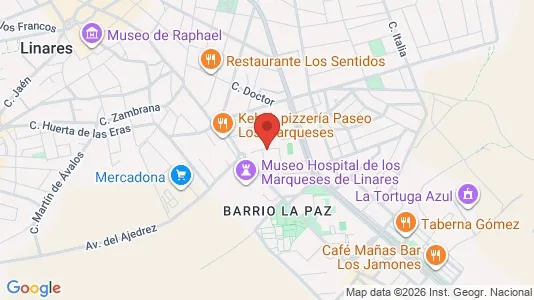 Rooms for rent i Linares - kort over placeringen