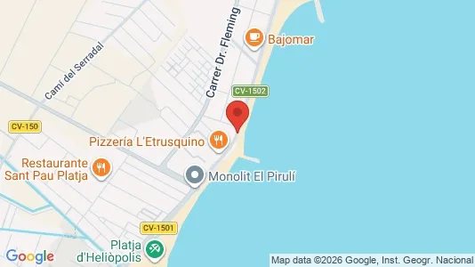 Apartments for rent i Benicasim/Benicàssim - kort over placeringen