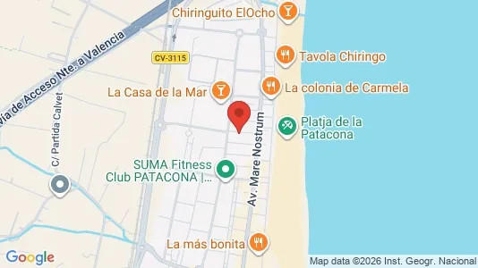 Apartments for rent i Alboraya - kort over placeringen