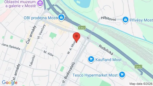Apartments for rent i Most - kort over placeringen