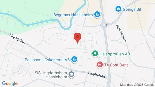 Apartments for rent i Hässleholm - kort over placeringen