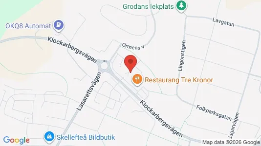 Apartments for rent i Skellefteå - kort over placeringen