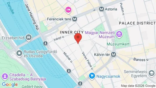 Apartments for rent i Budapest Belváros-Lipótváros - kort over placeringen