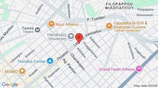 Apartments for rent i Kallithea - kort over placeringen