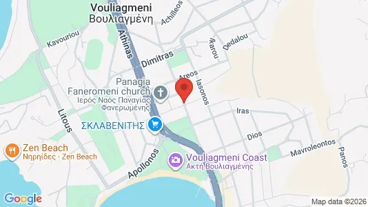 Apartments for rent i Vari-Voula-Vouliagmeni - kort over placeringen