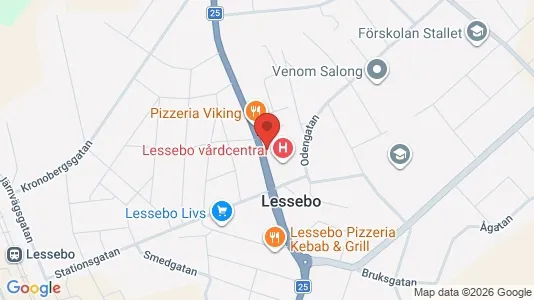 Apartments for rent i Lessebo - kort over placeringen