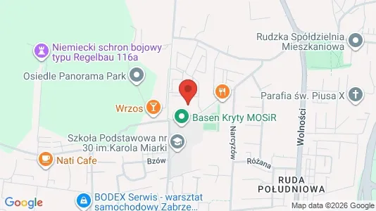 Apartments for rent i Ruda Śląska - kort over placeringen