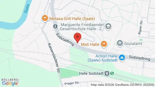 Apartments for rent i Halle (Saale) - kort over placeringen