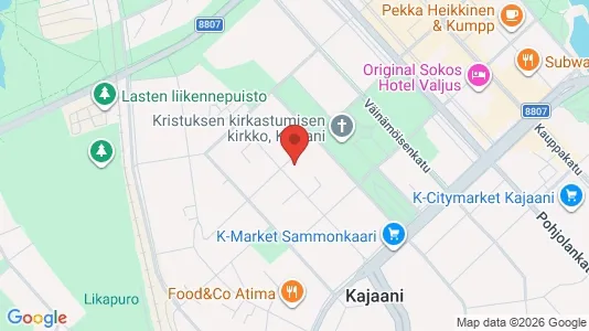 Apartments for rent i Kajaani - kort over placeringen