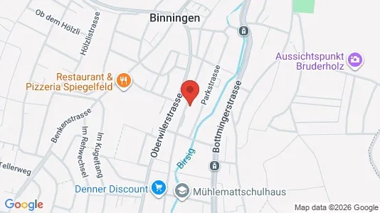 Rooms for rent i Arlesheim - kort over placeringen