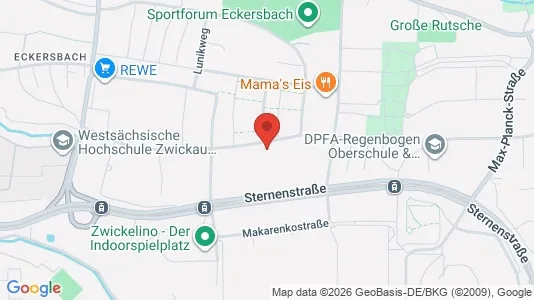 Apartments for rent i Zwickau - kort over placeringen