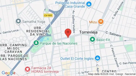 Apartments for rent i Torrevieja - kort over placeringen
