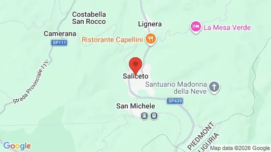 Apartments for rent i Saliceto - kort over placeringen