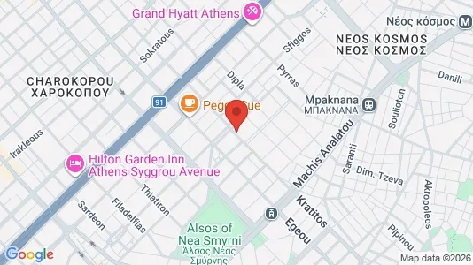 Apartments for rent i Athens Akropoli - kort over placeringen