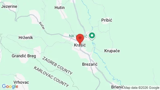 Apartments for rent i Krašić - kort over placeringen