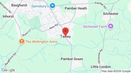 Houses for rent i Tadley - Hampshire - kort over placeringen
