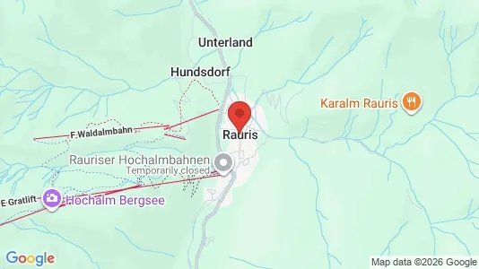 Apartments for rent i Rauris - kort over placeringen