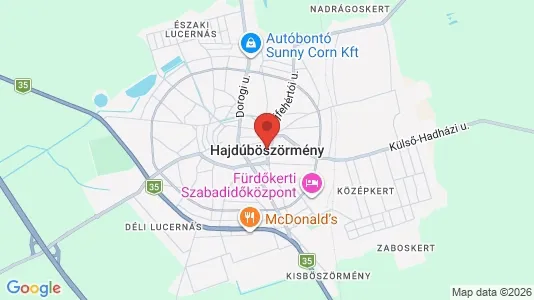 Apartments for rent i Hajdúböszörményi - kort over placeringen
