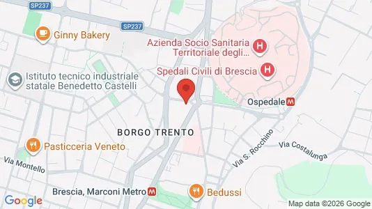 Rooms for rent i Brescia - kort over placeringen