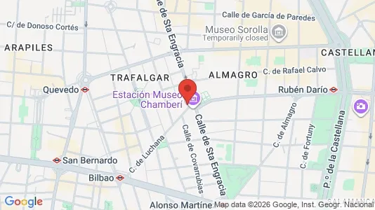 Apartments for rent i Madrid Chamberí - kort over placeringen