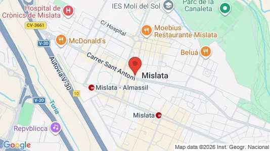Apartments for rent i Mislata - kort over placeringen