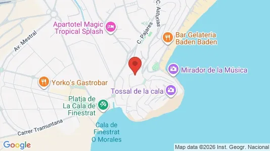 Apartments for rent i Benidorm - kort over placeringen