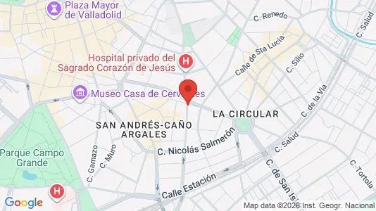 Apartments for rent i Valladolid - kort over placeringen
